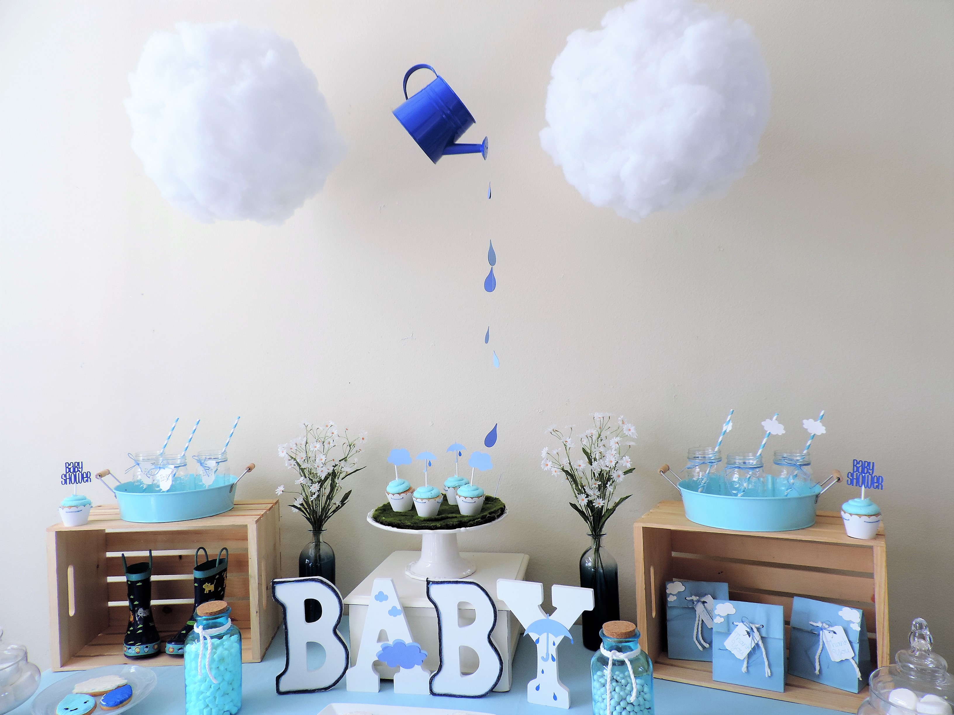 Showered with Love Baby Shower | Black Twine