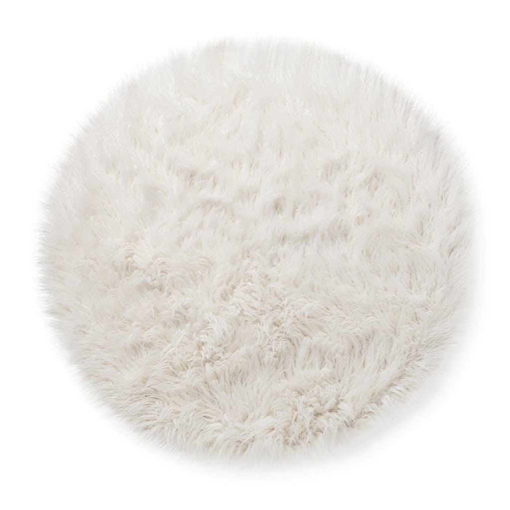 Faux Fur Rug Black Twine   Faux Fur Rug 