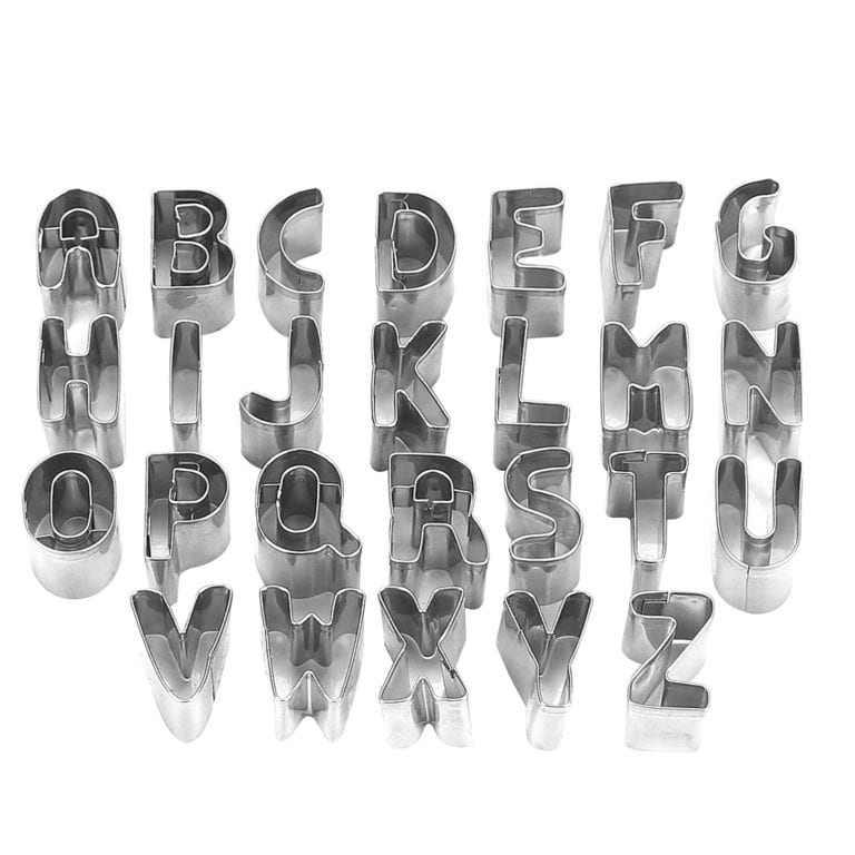 Alphabet Cookie Cutters Black Twine